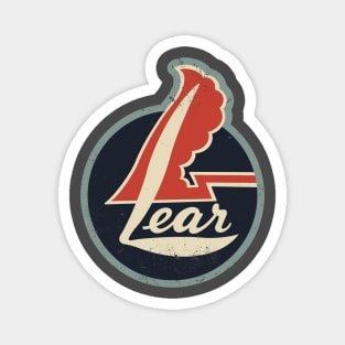 Retro Vintage Lear Jet 1960s Magnet