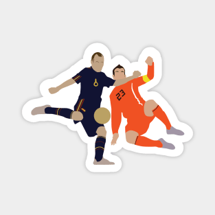 Andres Iniesta Spain vs Netherland World Cup 2010 Magnet