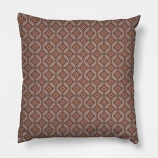 Rusty Orange Geometric PAttern 1 Pillow