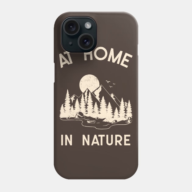 Hiking mountains sunset nature forest at home Phone Case by auviba-design