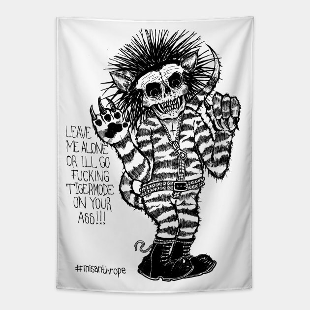 misanthrope Tapestry by fear my nerves