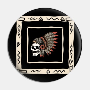 Indian skull Pin