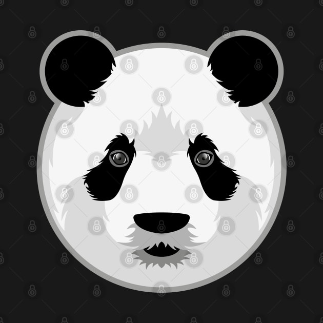 Panda face portrait by ShirtBricks