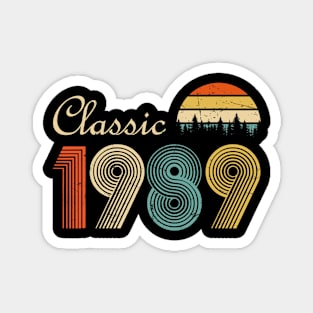 Vintage 1989 T-Shirt - Birthday Gift Happy Magnet