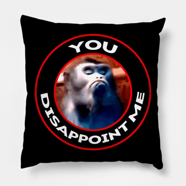You Disappoint Me Pillow by tsterling