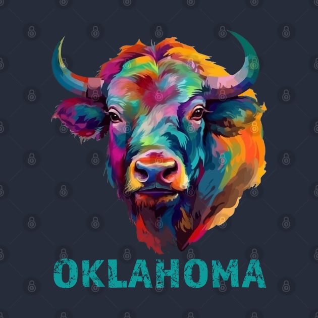 Oklahoma American Bison Lover Buffalo Souvenir by Pine Hill Goods