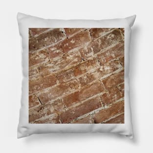 Orange Brick Wall Pillow