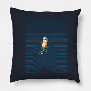 Swimming cat Pillow