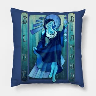 Blue Diamond Nouveau Pillow