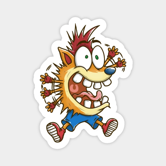 SCREAMING BANDICOOT Magnet by Firebrander