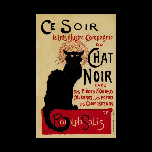 Ce Soir Chat Noir by Theophile Alexandre Steinlen by MasterpieceCafe