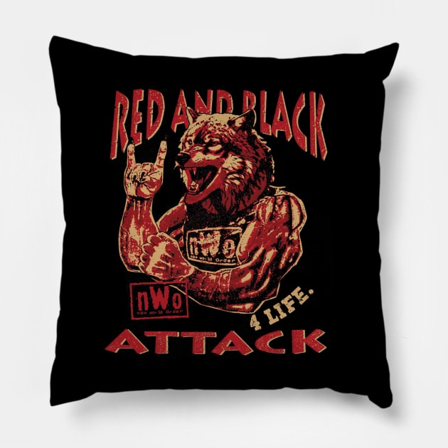 nWo Red And Black Attack Pillow by MunMun_Design