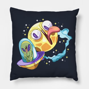 Crazy Space Funny Alien Pillow