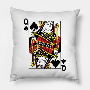 Queen of Spades Pillow