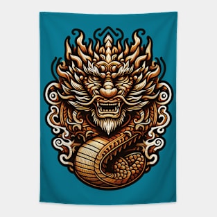 Wood Dragon 03 Tapestry