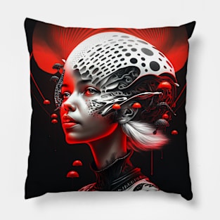 Mushroom girl 13 Pillow