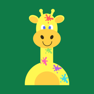 Rainbow splodge giraffe T-Shirt