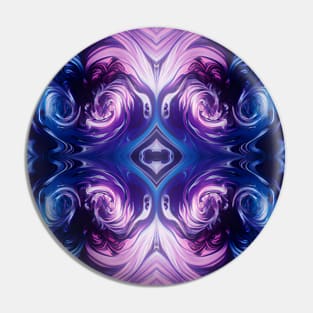 The Kaleidoscope Swirl Pink and Blue Pin