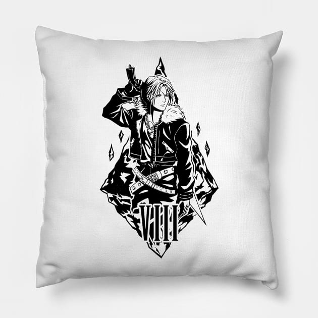 VIII B/W version Pillow by kowanp