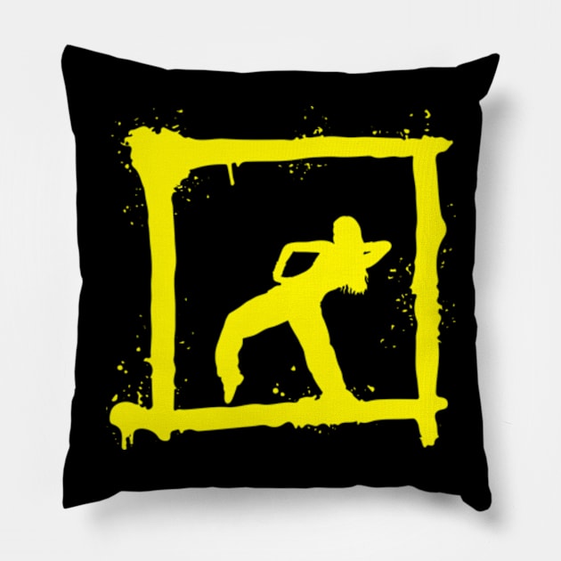 hip hop dancer girl Pillow by soft and timeless