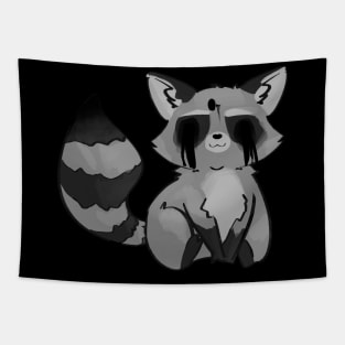 Cute Doomed Raccoon Tapestry