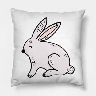 Rabbit vector illustration Pillow