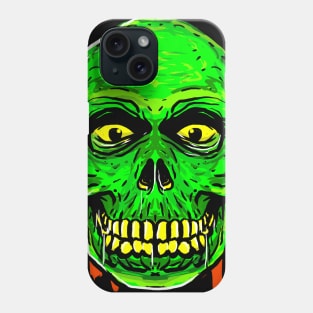 Green Skull Head Phone Case