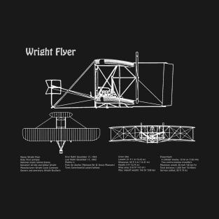 Wright Flyer - Orville Wright and Wilbur Wright flying machine - PDpng T-Shirt