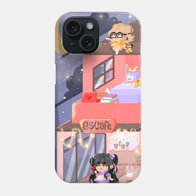 BS Cafe Phone Case by Samdigitalart