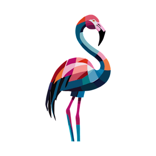 Geometric Flamingo T-Shirt