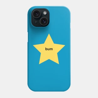 gold star bum Phone Case