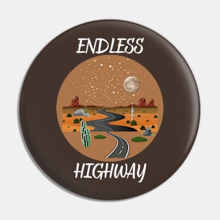 Endless highway Pin