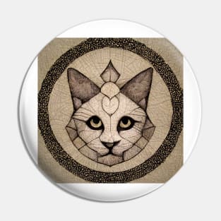 Mandala Cat #1 Pin