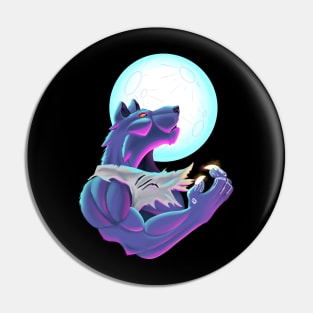 Cyberpunk Werewolf Pin