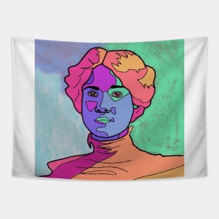 Victorian Fauvist Woman Tapestry