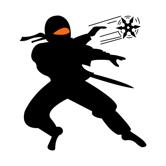 Ninja Throwing Shuriken Silhouette - Ninja - Mug | TeePublic