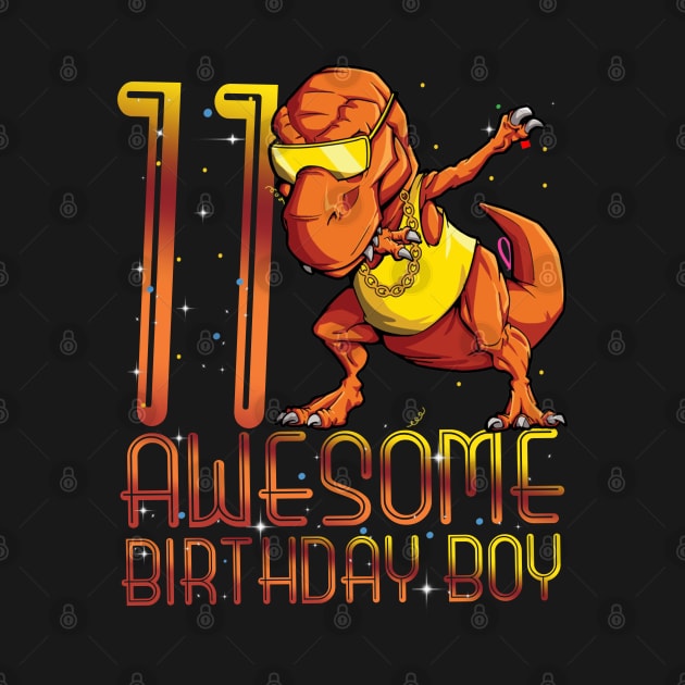 Kids 11th Birthday Dinosaur 11 Year Old Awesome Since Gifts Boy by The Design Catalyst