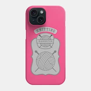 Knitting gangster Phone Case