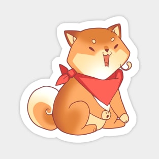 Rude Shiba Dog 4 - Burps Magnet