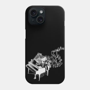 pian music notes explosion Phone Case