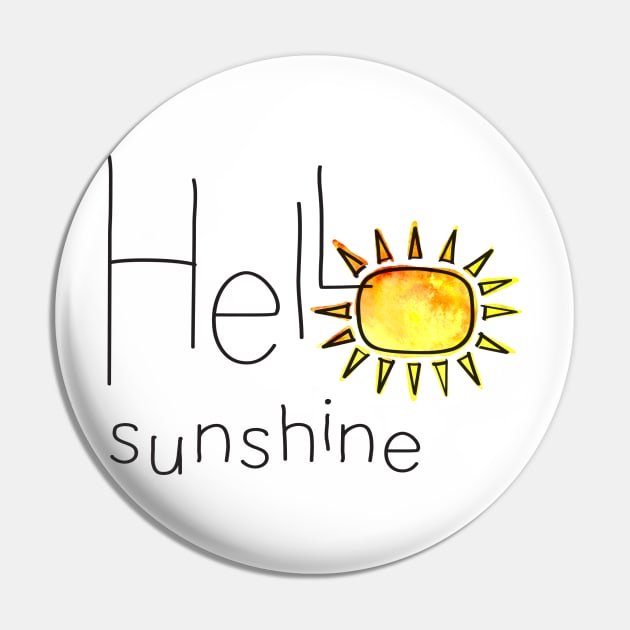 Hello Sunshine Pin by MonkeyMade