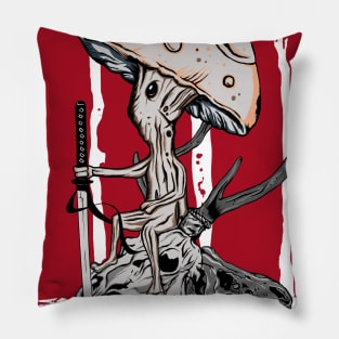 Samurai Mushroom Pillow