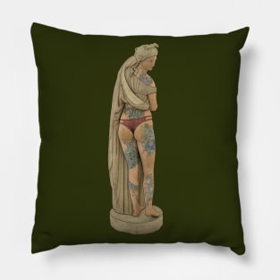 Green lady Pillow