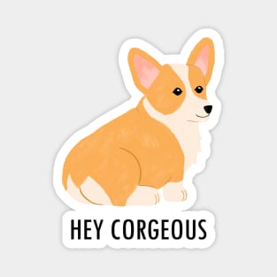 Flirty Corgi Magnet