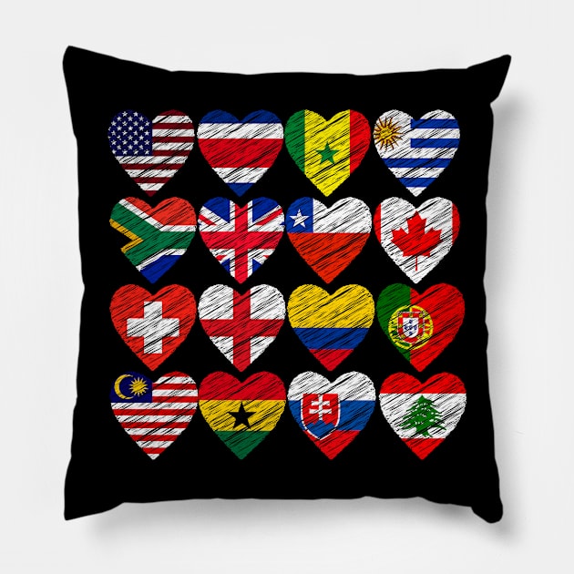 Flags of the world Pillow by NomiCrafts