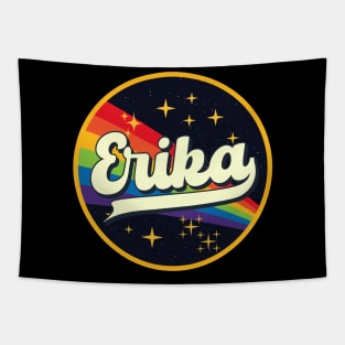 Erika // Rainbow In Space Vintage Style Tapestry