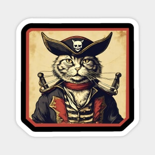 Cat pirate Magnet