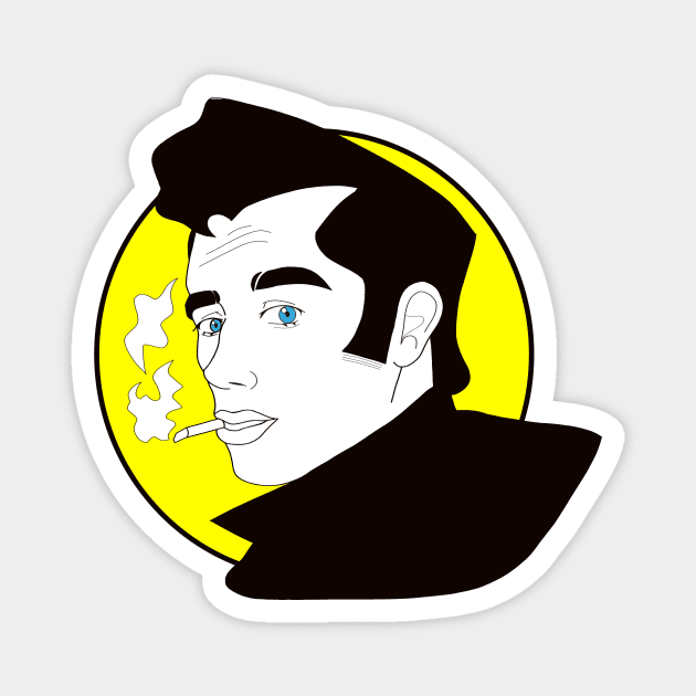 Grease - Danny Zuko Magnet by chiswui