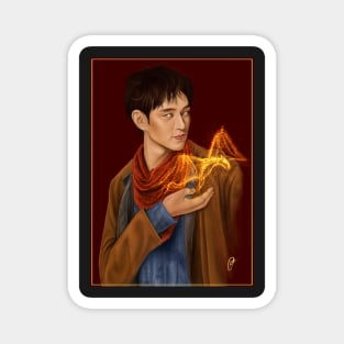 Shao Fei as Merlin painting Magnet