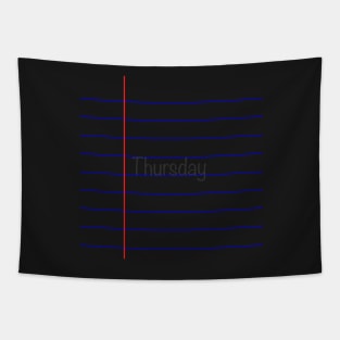 Thursday - Lined Paper Tapestry